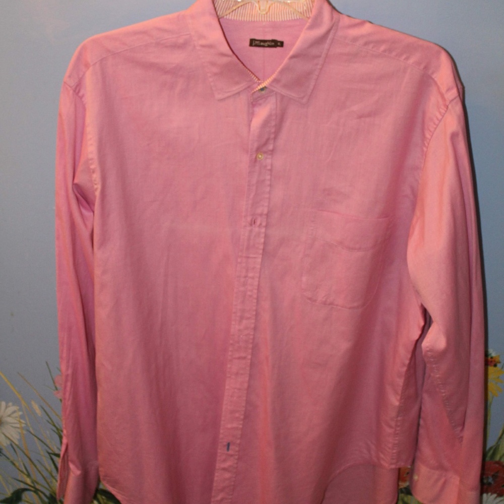 Pink Button Down Men's Shirt